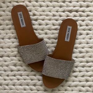 Steve Madden Rhinestone Slides